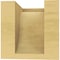 Ekena Millwork 4"W x 4"D x 4"H Wide Del Monte Rough Cedar Woodgrain TimberThane Corbel, Primed Tan CORUR04X04X04DELRCPR - alternate 2